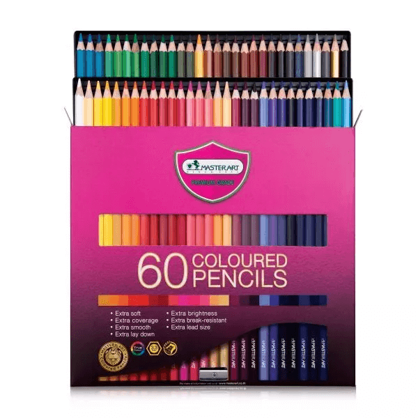 สีไม้หัวเดียว Master art 60 สี